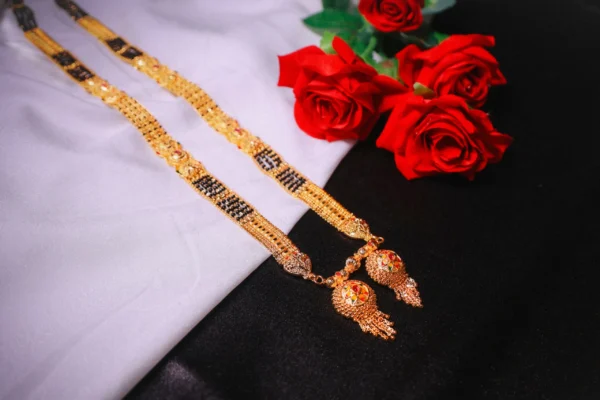 Luxury Long Mangalsutra with Dazzling Pendants