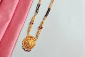 Luxurious Matt Finished Temple Long Mangalsutra