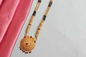 Classic Temple Design Mangalsutra with Matt Finish