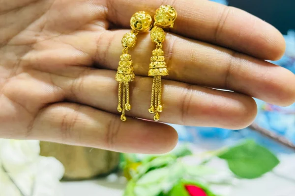 Traditional Jhumka Earrings - Ethnic Gold-Plated Designer Jewellery