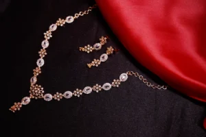 Exquisite American Diamond Necklace Set – Perfect Sparkle for Every Occasion