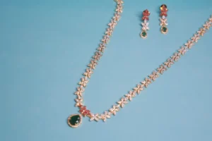 Stunning American Diamond Necklace Set – A Brilliant Touch to Your Elegance