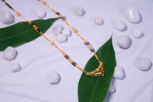 Stunning Long Mangalsutra with Gold Chain