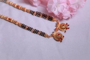 Beautiful Long Mangalsutra with Sparkling Stones