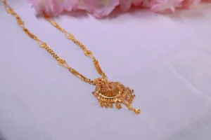 Long Mangalsutra with Rich Gold Finish